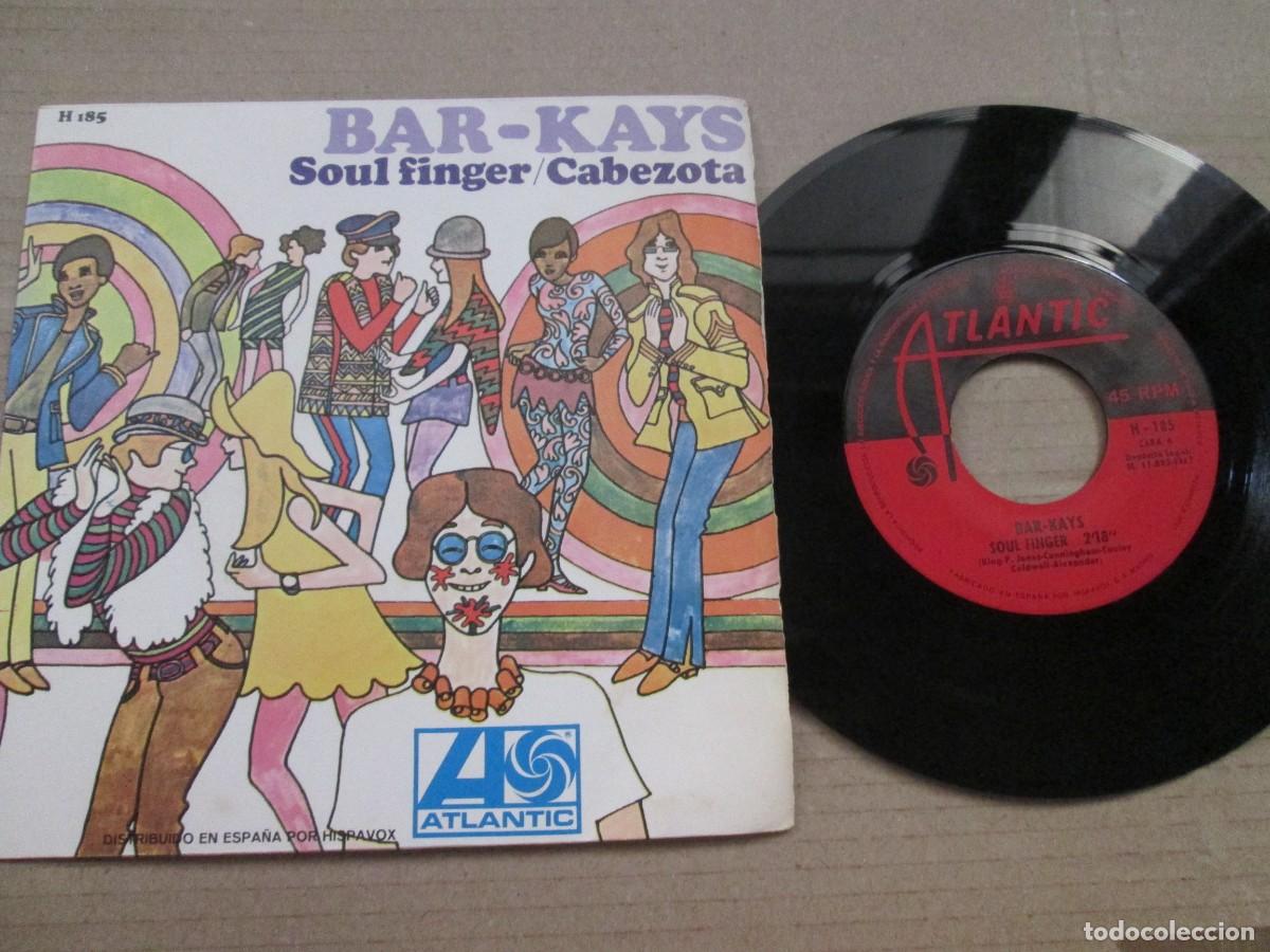 Discos de vinilo: BAR-KAYS - Soul Finger / Cabezota. Single, ed espa&ntilde;ola 7&rdquo; 1967. Muy buen estado (VG+)