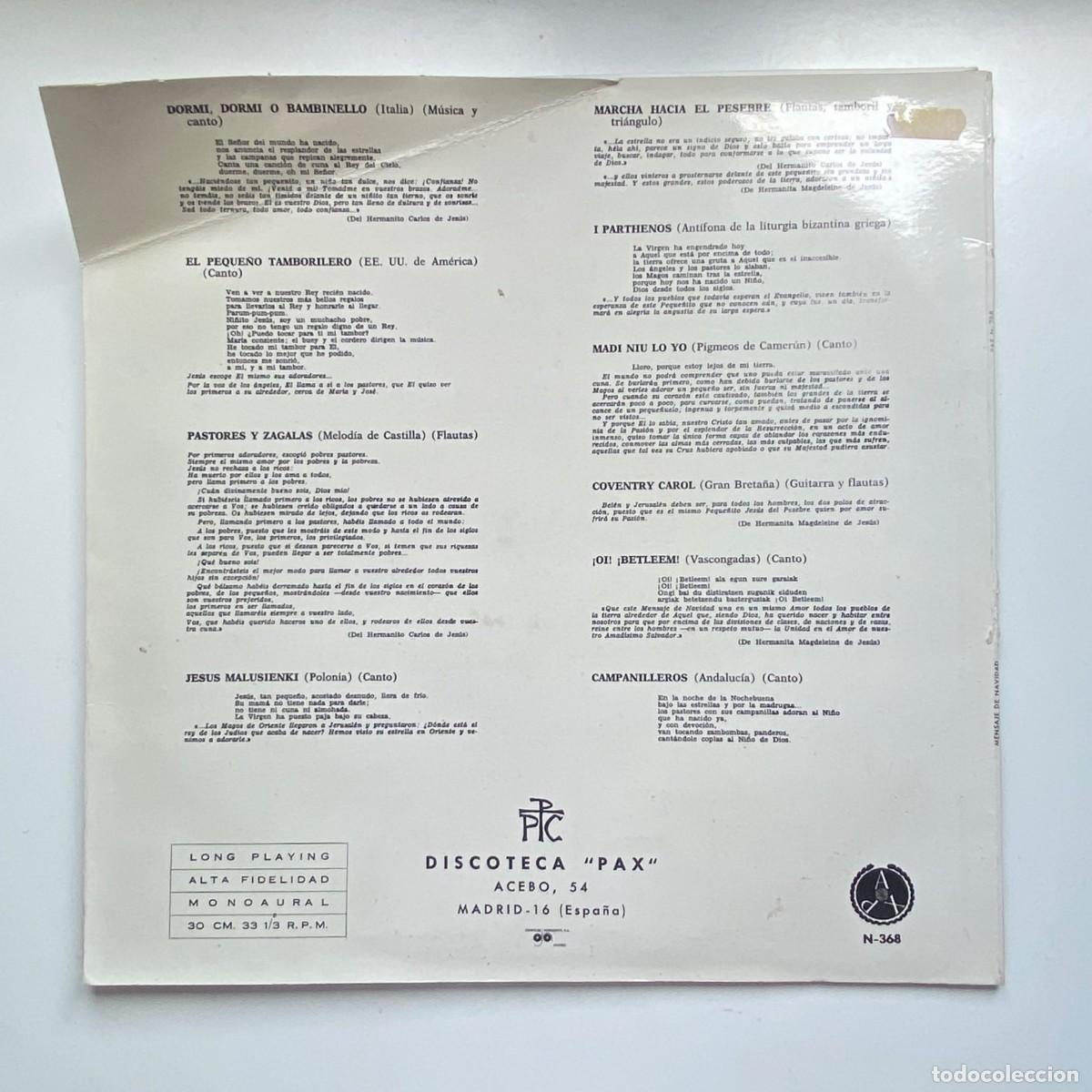 Discos de vinilo: Disco Mensaje de Navidad - Foto 2