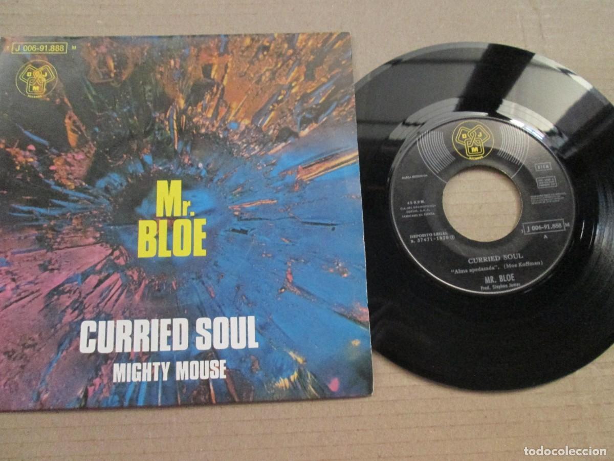 Discos de vinilo: MR BLOE - Curried Love / Mighty Mouse. Single, ed espa&ntilde;ola 7&rdquo; 1970. Magn&iacute;fico estado (VG+/NM)