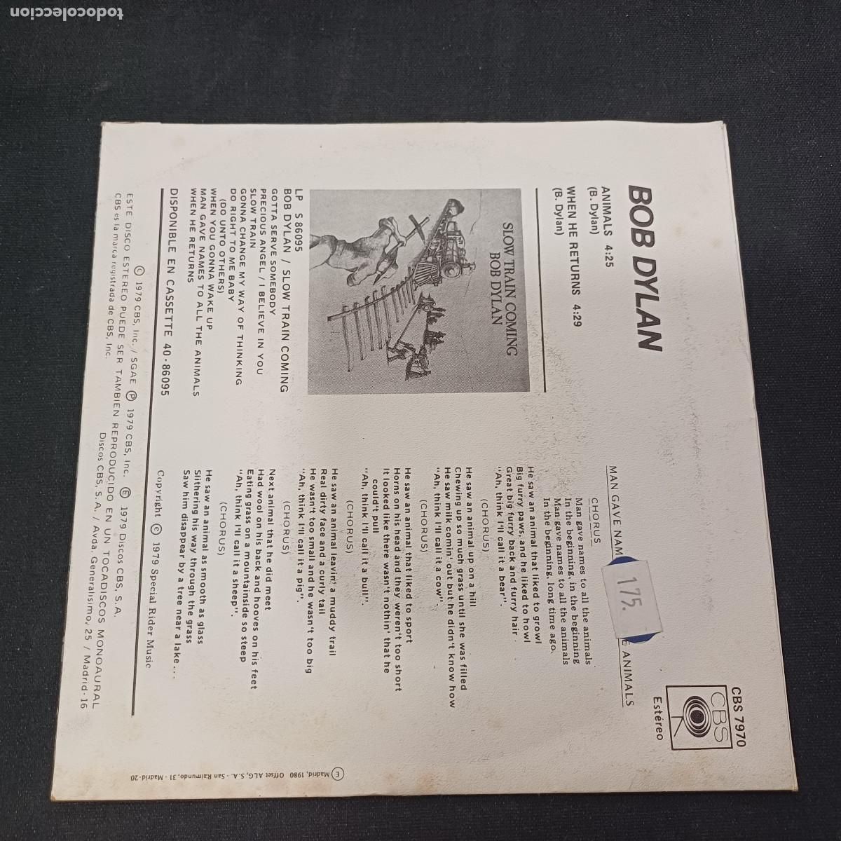 Discos de vinilo: BOB DYLAN/ANIMALS/SINGLE. - Foto 3