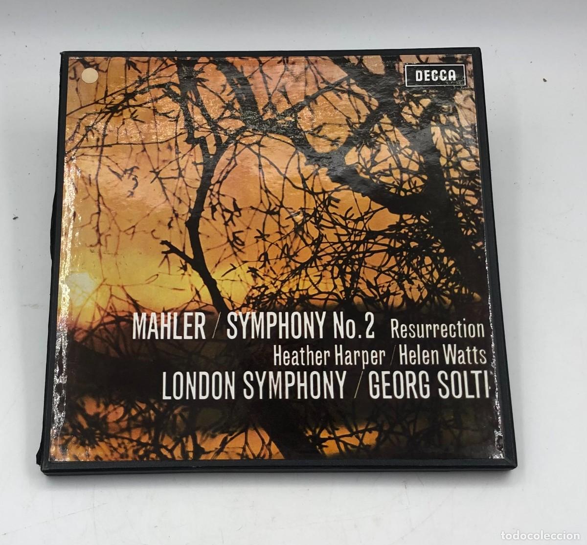 Discos de vinilo: 2 LP: Mahler - Sinfon&iacute;a N.&ordm; 2 &rdquo;Resurrecci&oacute;n&rdquo; - Georg Solti, London Symphony / Decca SET 325/6 (1967)