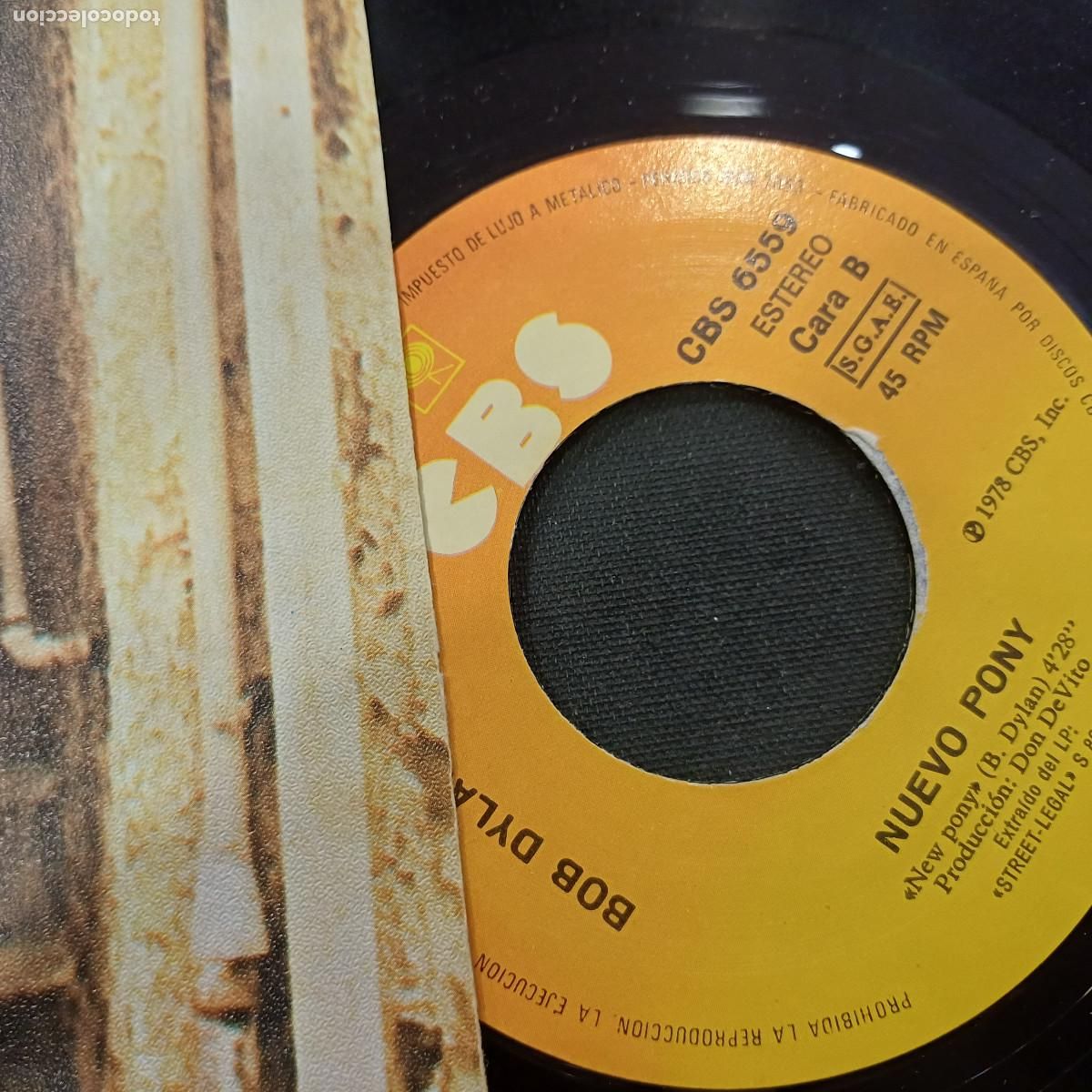 Discos de vinilo: BOB DYLAN/CAMBIO DE GUARDIA/SINGLE. - Foto 2