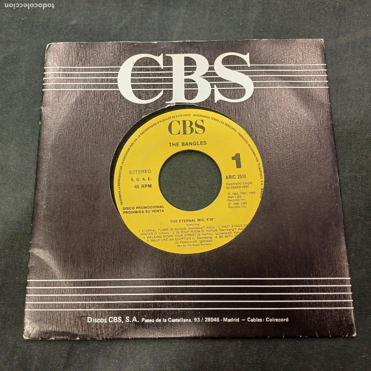 Discos de vinilo: THE BANGLES/THE ETERNAL MIX/SINGLE PROMOCIONAL.