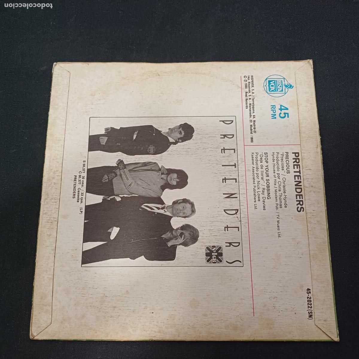 Discos de vinilo: PRETENDERS/PRECIOUS/SINGLE. - Foto 3