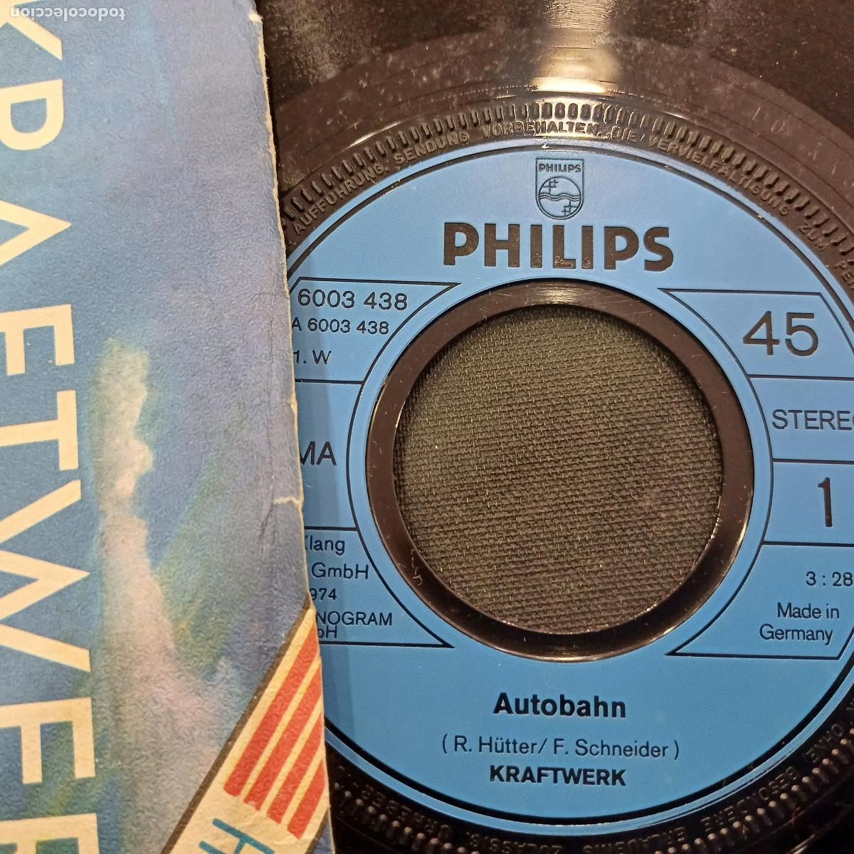 Discos de vinilo: KRAFTWERK/AUTOBAHN/SINGLE. - Foto 2