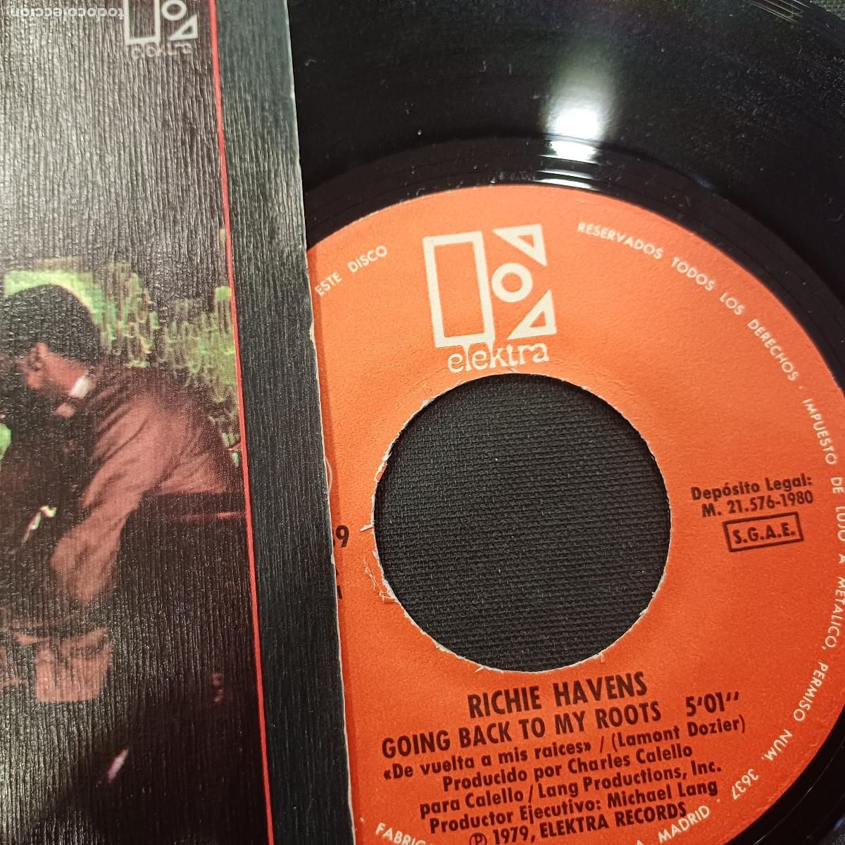 Discos de vinilo: RICHIE HAVENS/GOING BACK TO MY ROOTS/SINGLE. - Foto 2