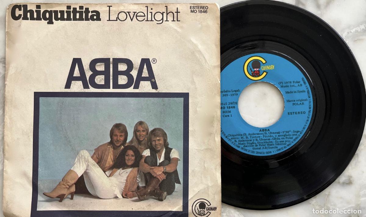Discos de vinilo: ABBA. CHIQUITITA. SINGLE ORIGINAL ESPA&Ntilde;A 1978