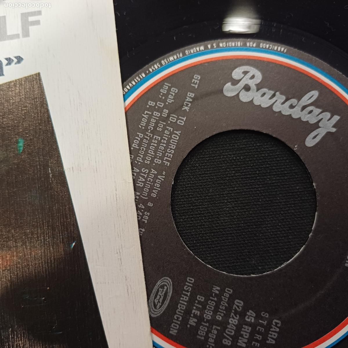 Discos de vinilo: BERNIE LYON/GET BACK TO YOURSELF/SINGLE. - Foto 2