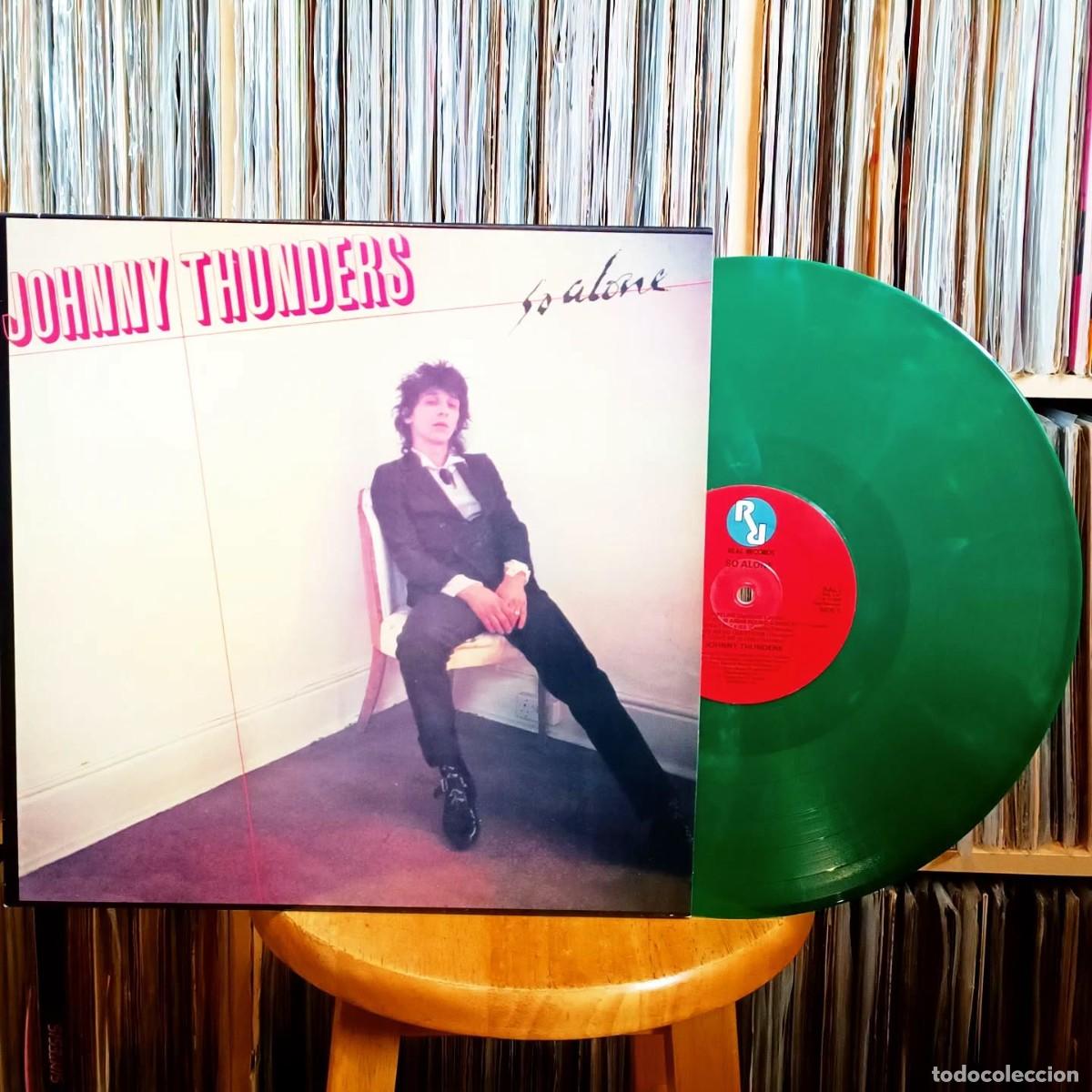 Discos de vinilo: JOHNNY THUNDERS -SO ALONE LP 1979 (20??) REPRO -GREEN VINYL 180 GRAMS PUNK ROCK