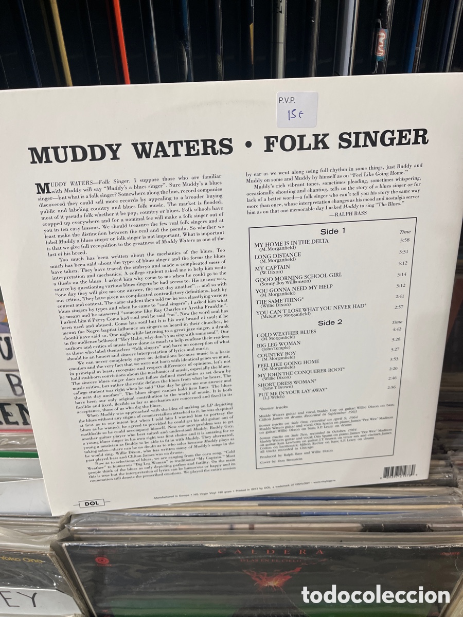Discos de vinilo: muddy waters folk singer - Foto 2