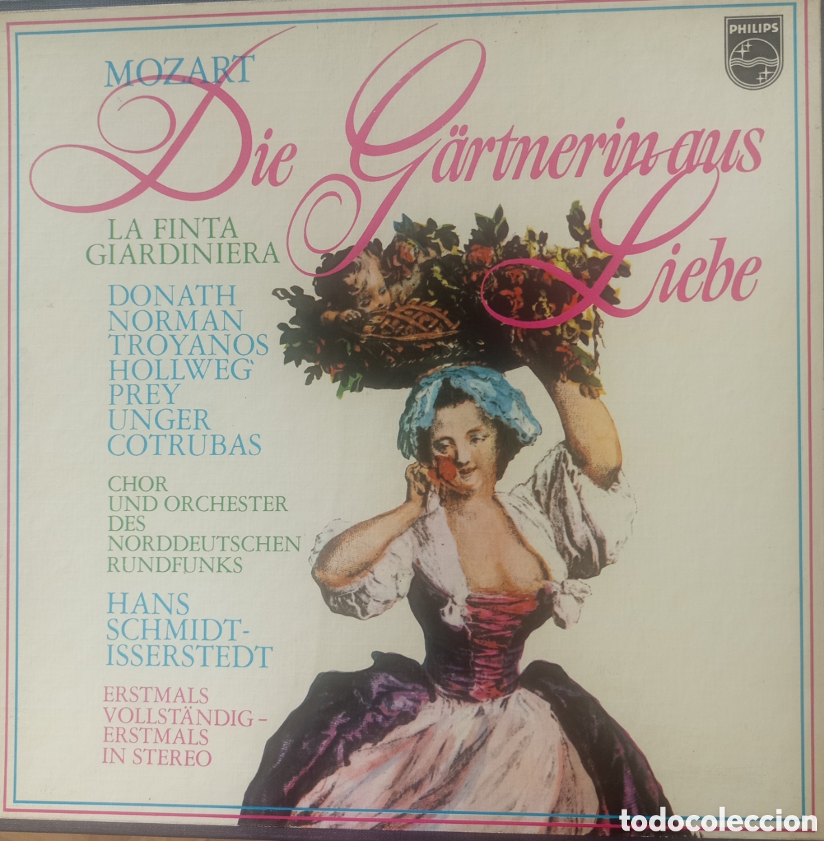 Discos de vinilo: &rdquo;La finta giardiniera&rdquo; (Die G&auml;rtnerin aus Liebe) de Wolfgang Amadeus Mozart,