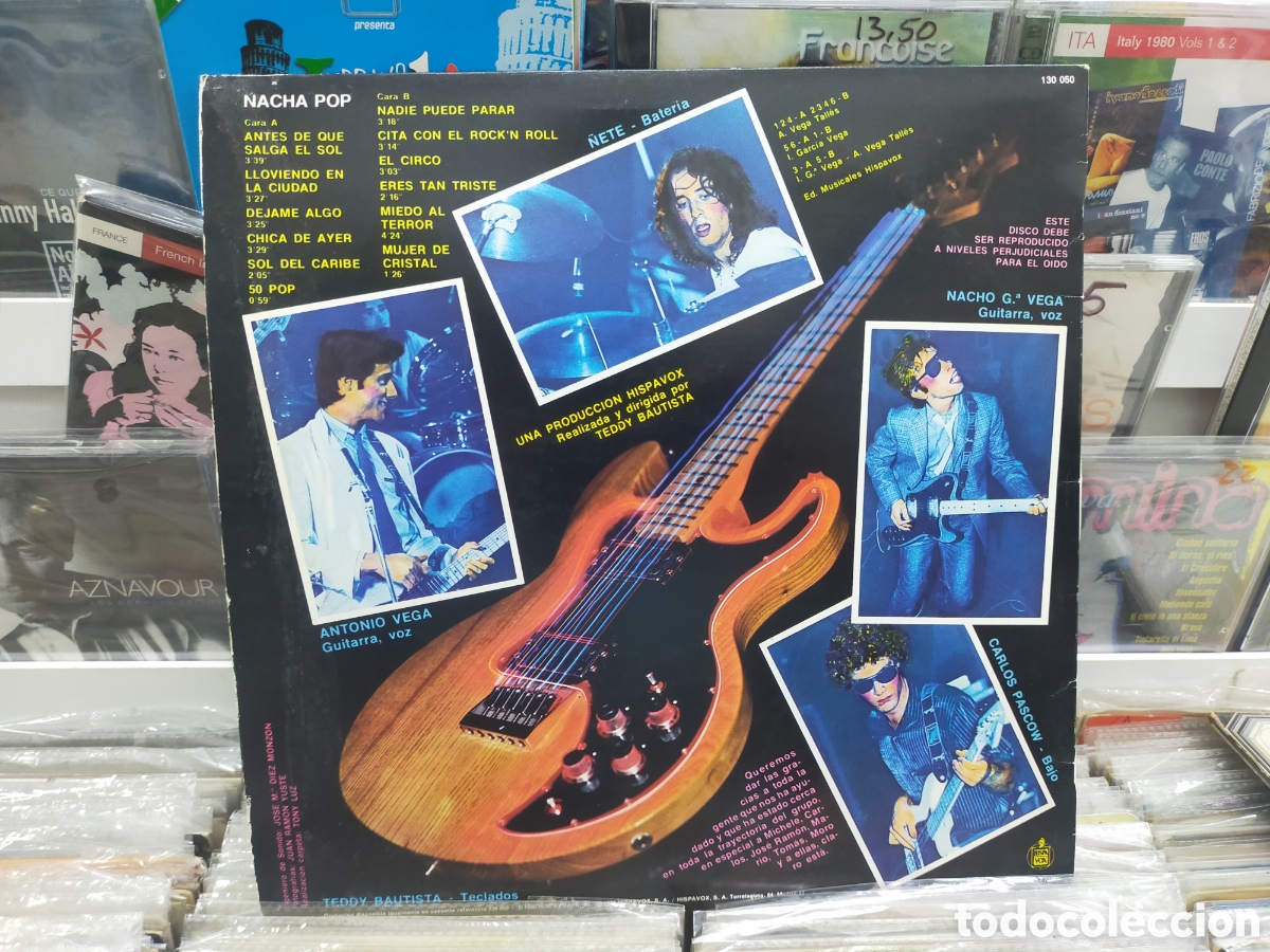 Discos de vinilo: Nacha pop LP 1983 reedici&oacute;n - Foto 2