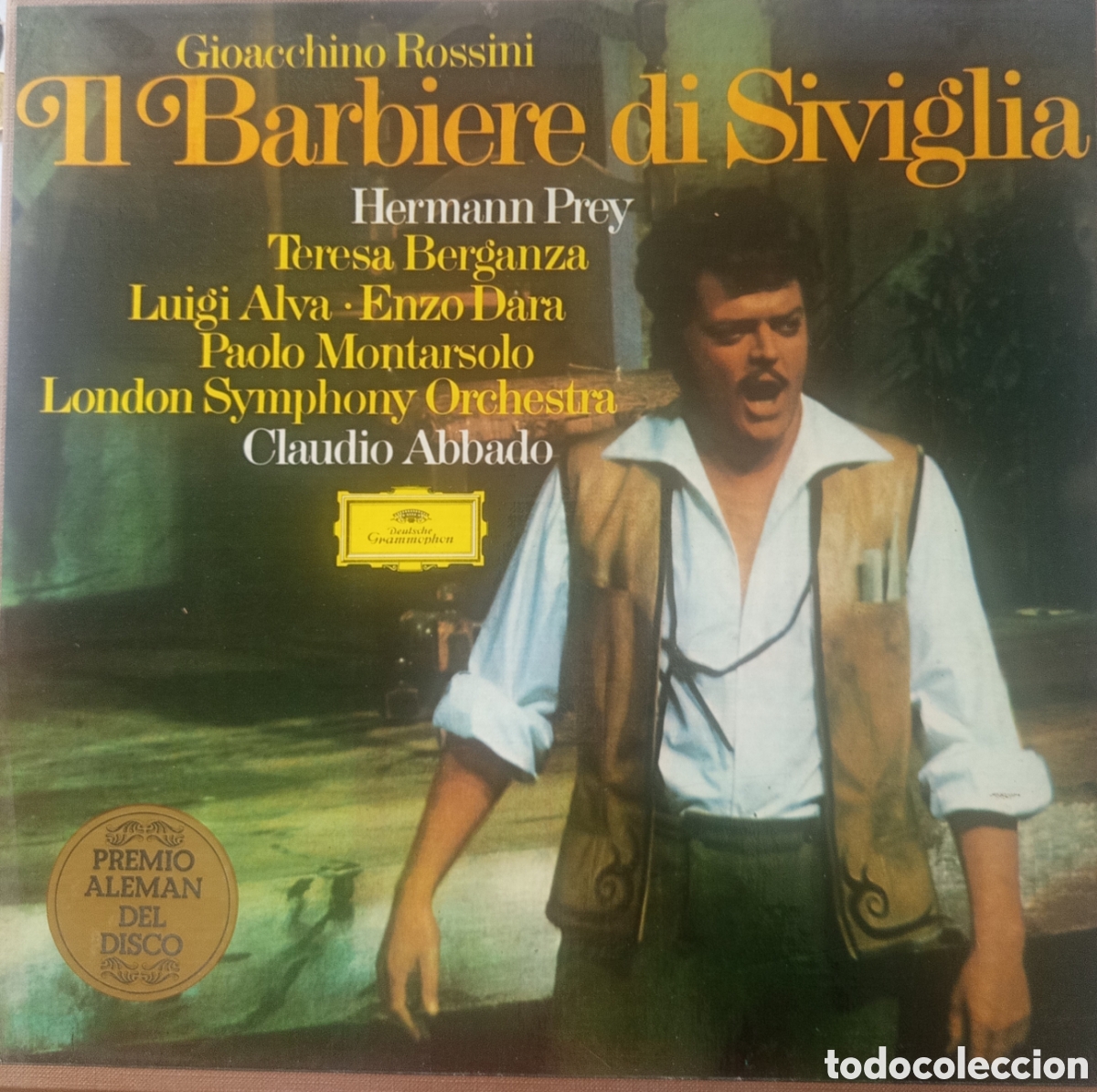 Discos de vinilo: &Oacute;PERA IL BARBIERE DI SIVIGLIA. GIOACCHINO ROSSINI. COFRE 3 LPs. 1972. 27 20 053. VINILOS MINT.