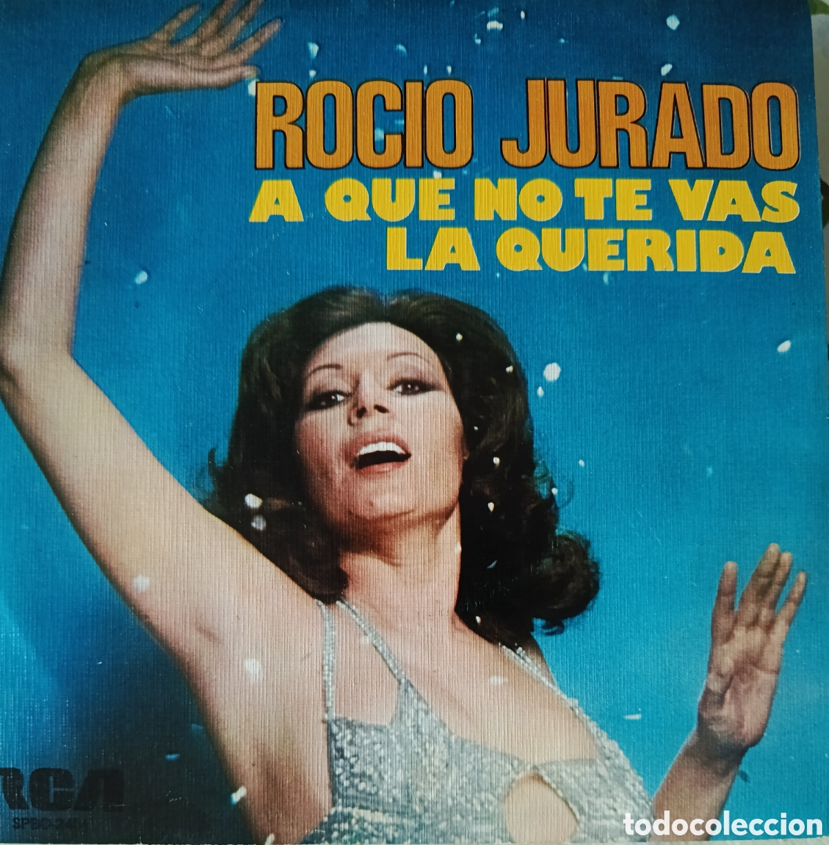 Dischi in vinile: Roc&iacute;o Jurado single sello RCA V&iacute;ctor editado en Espa&ntilde;a a&ntilde;o 1976 promocional.