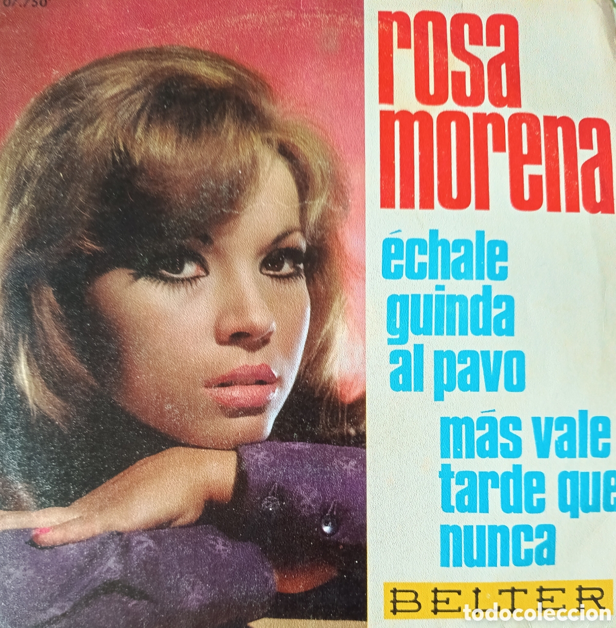 Disques de vinyle: Rosa Morena single sello Belter editado en Espa&ntilde;a a&ntilde;o 1970.