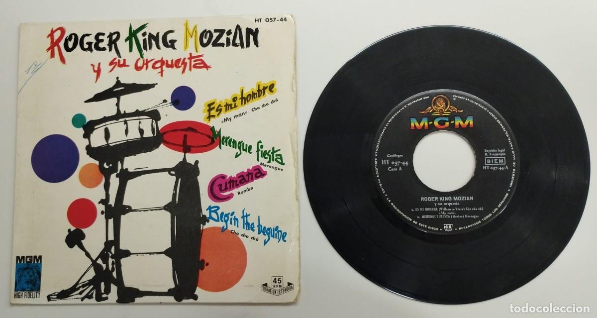 Discos de vinilo: SINGLE: ROGER KING MOZIAN Y SU ORQUESTA, ES MI HOMBRE + MERENGE FIESTA + CUMBA, MGM, A&Ntilde;O 1961.