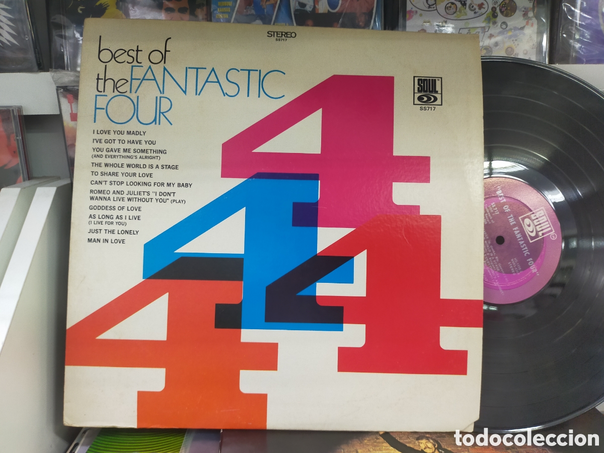 Discos de vinilo: The BEST of the fant&aacute;stic four lp u.s.a. 1969