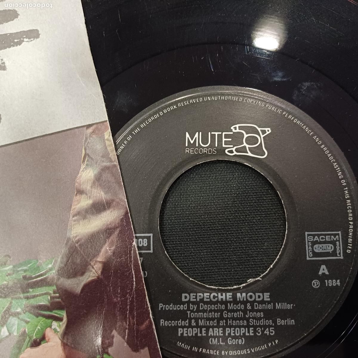 Discos de vinilo: DEPECHE MODE/PEOPLE ARE PEOPLE/SINGLE. - Foto 2