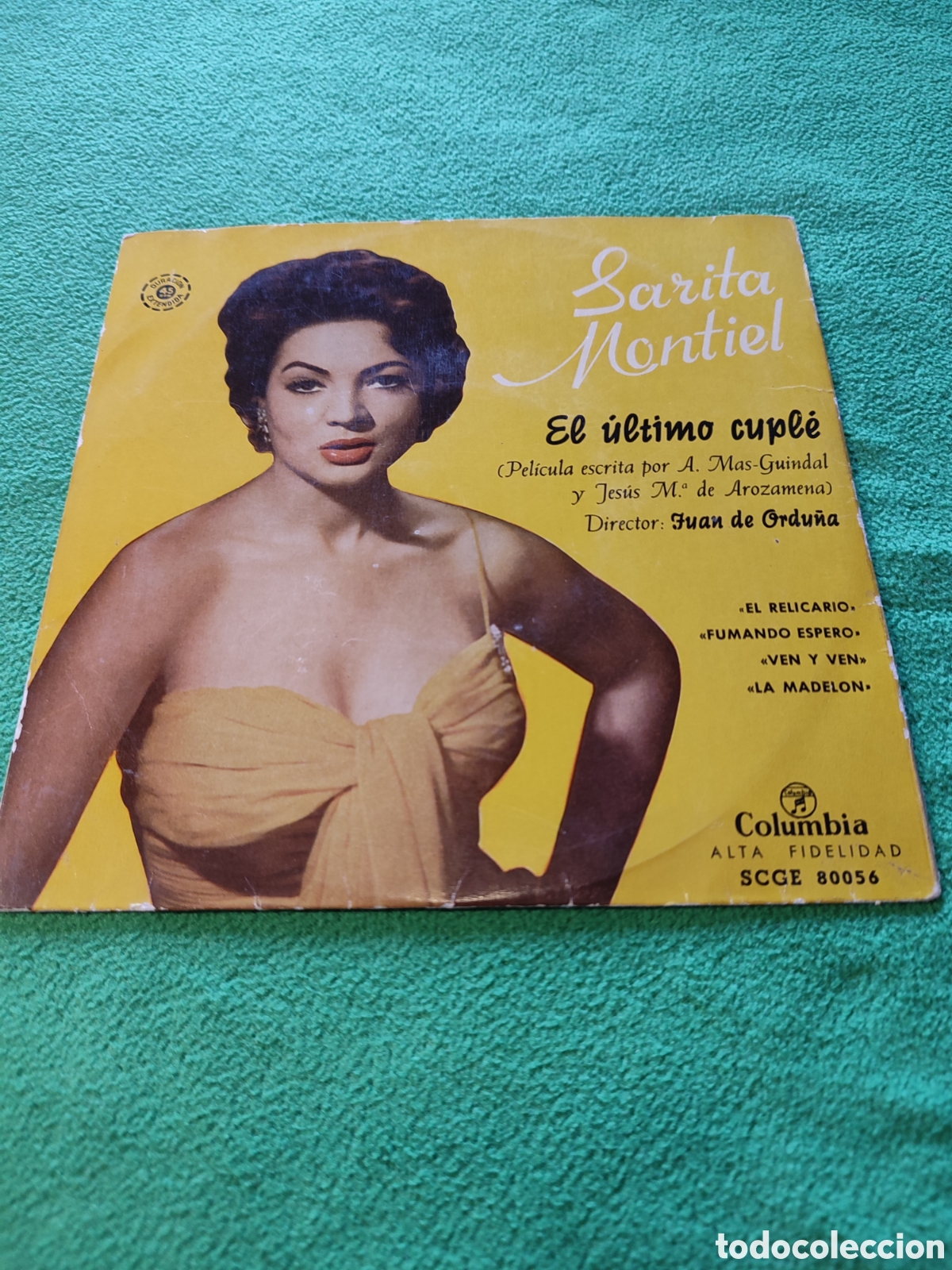 Vinyl records: Sara Montiel - El relicario - Fumando espero + 2