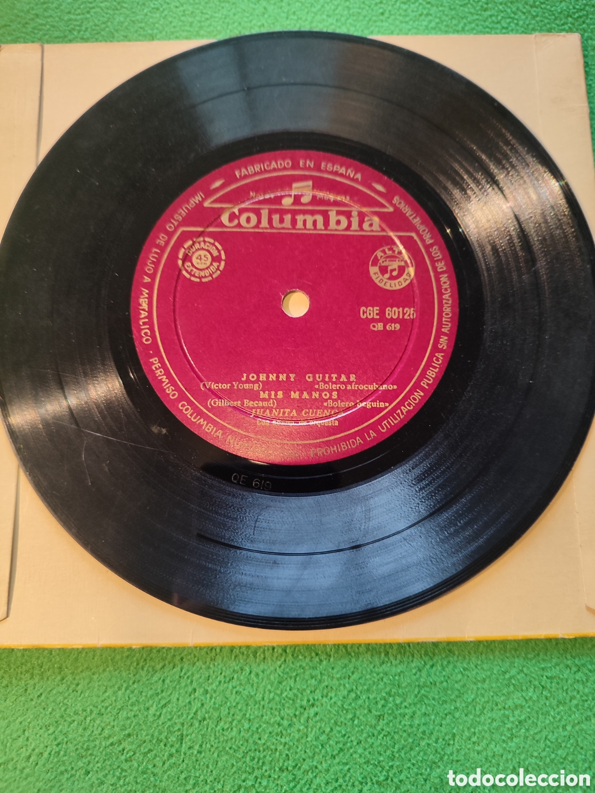 Discos de vinilo: Juanita Cuenca - Johnny Guitar + 3 - Foto 3