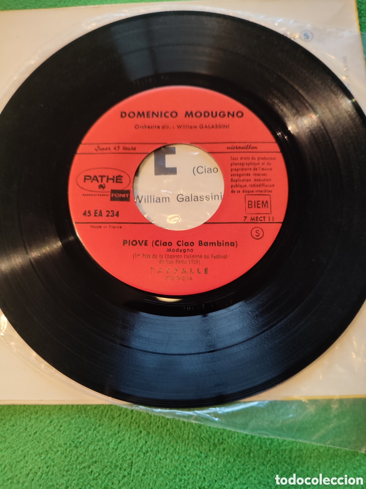 Discos de vinilo: Domenico Modugno - Piove - Come prima + 2 - Foto 3