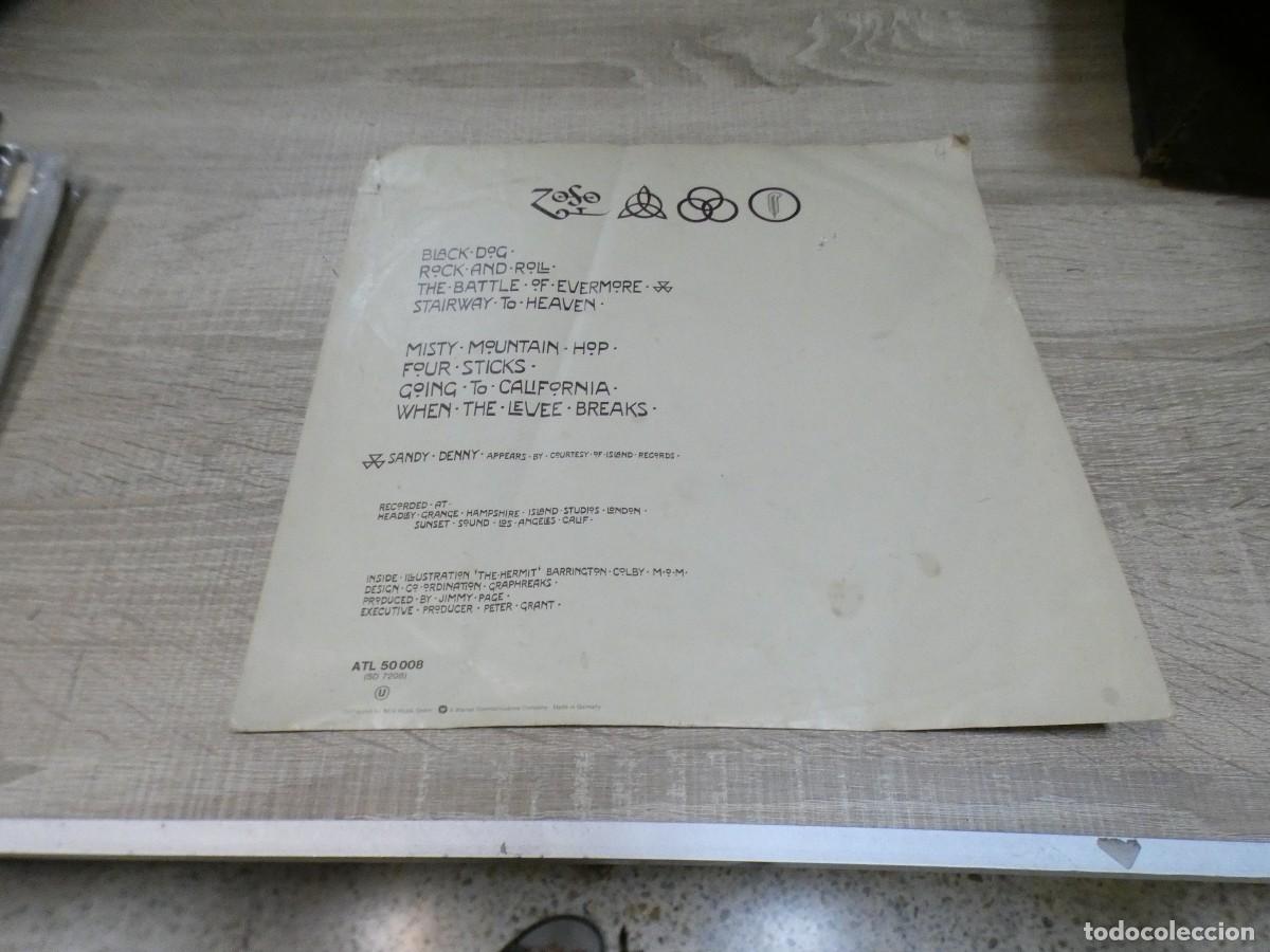Discos de vinilo: ARKANSAS1980 EXPRO726 ENCARTE SOBADILLO UTILIZABLE LED ZEPPELIN IV