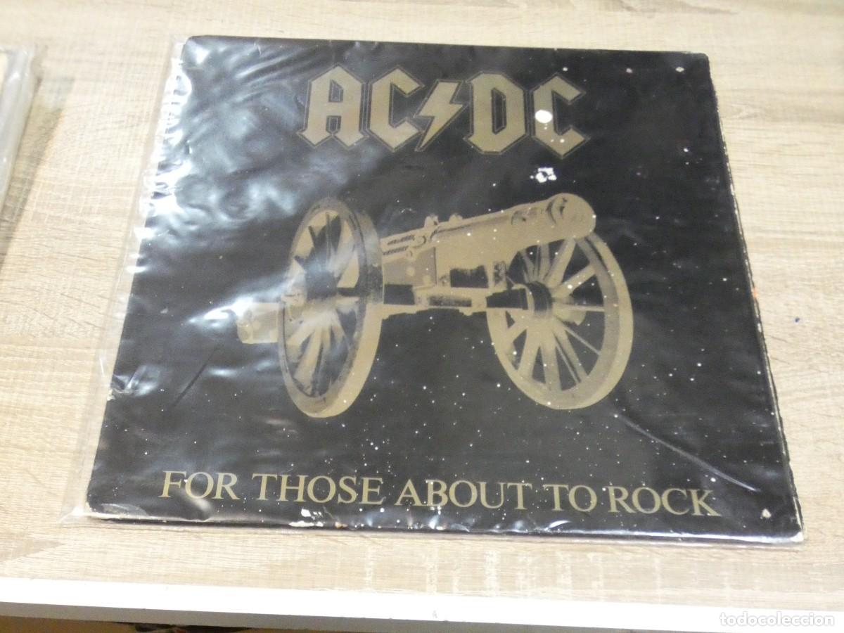Discos de vinilo: ARKANSAS1980 EXPRO726 JOYA GORDA: FUNDA SUELTA SIN DISCO AC DC ESPA&Ntilde;OLA, VER MANCHAS