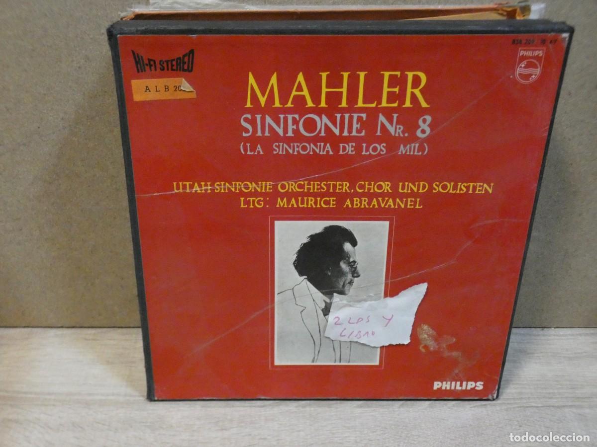 Disques de vinyle: ARKANSAS1980 EXPRO726 VINILO BUEN ESTADO CAJA 2 LPS LIBRO MAHLER ABRAVANEL