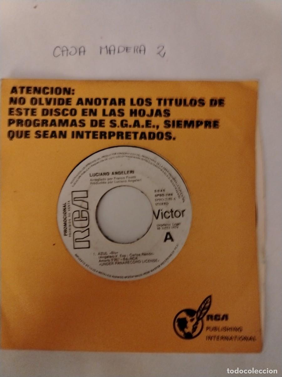 Discos de vinilo: Single vinilo Luciano angeleri, azul