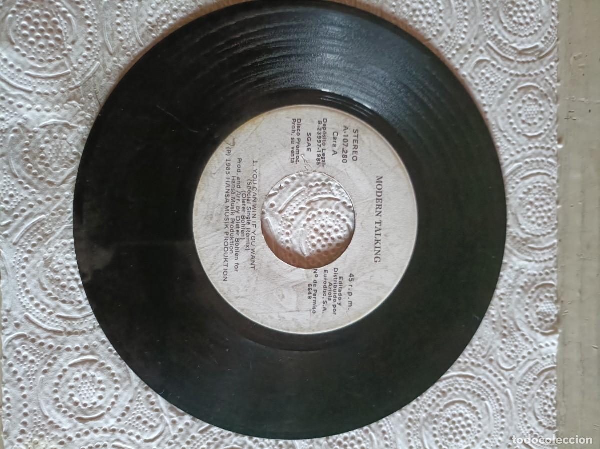 Discos de vinilo: SINGLE MODERN TALKING - YOU CAN WIN IF YOU WANT SIN CAR&Aacute;TULA
