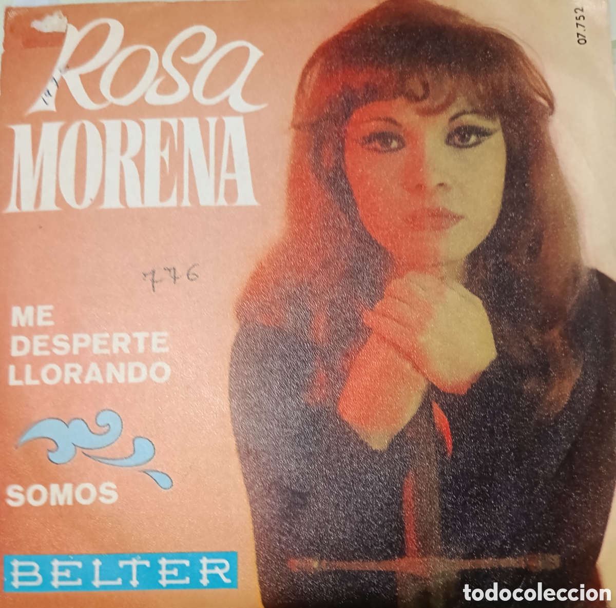 Discos de vinilo: Rosa Morena single sello Belter editado en Espa&ntilde;a a&ntilde;o 1976.
