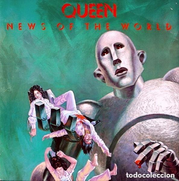 Discos de vinilo: QUEEN - NEWS OF THE WORLD ..LP ELECTRA - PORTADA ABIERTA - REEDICION DEL ORIGINAL DE 1977 - NUEVO