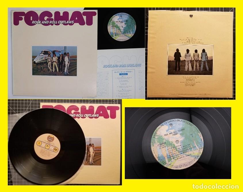 Discos de vinilo: FOGHAT / rock and roll outlaws 74 / BLUES ROCK BOOGIE !! SAVOY BROWN / ORG. EDIT. JAPAN + INSERT, EX