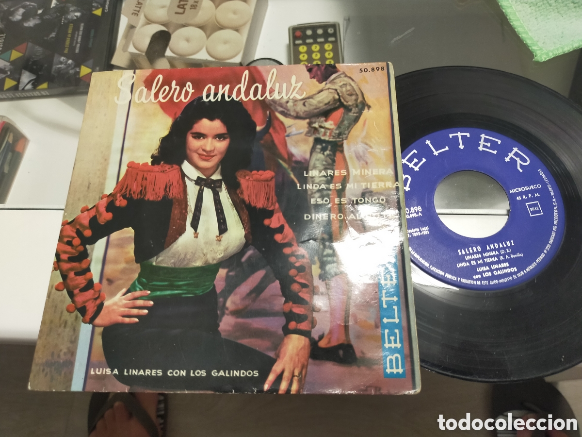 Discos de vinilo: Luisa linares ep salero andaluz linares minera + 3 1961