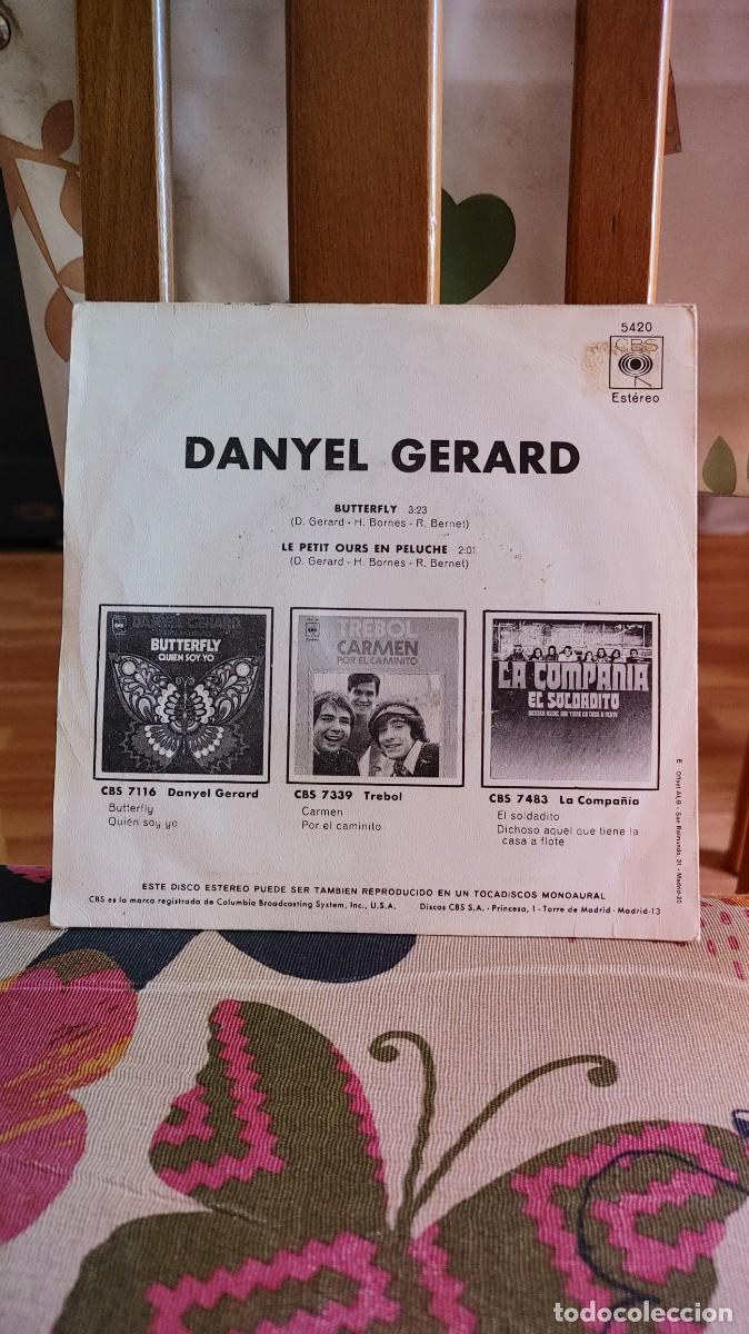 Discos de vinilo: DANYEL GERARD-SINGLE BUTTERFLY - Foto 2