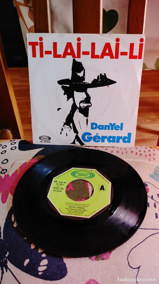 Discos de vinilo: DANYEL GERARD-SINGLE TI LAI LAI LI - Foto 1