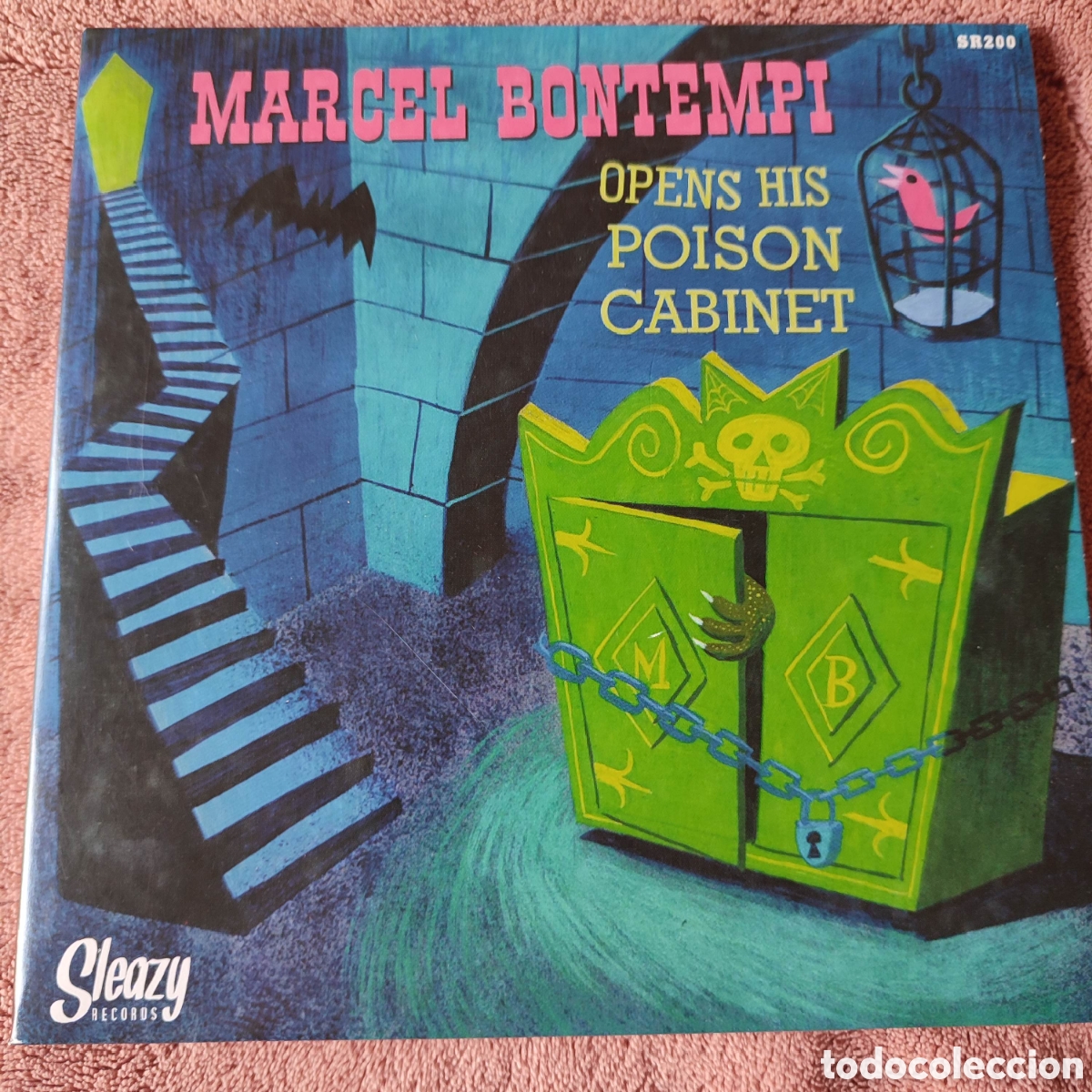 Discos de vinilo: Marcel Bontempi &ndash; Opens His Poison Cabinet (Sleazy Records) doo wop, rockabilly. Raro