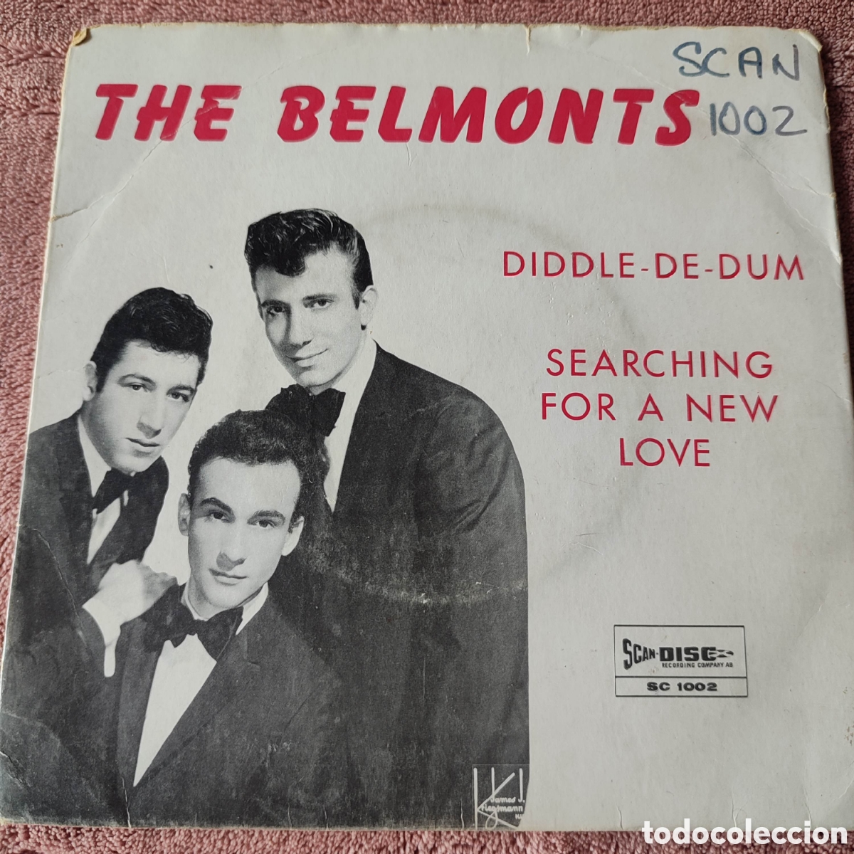 Discos de vinilo: The Belmonts - Diddle dee dum +1. Single sueco. SOLO PORTADA!