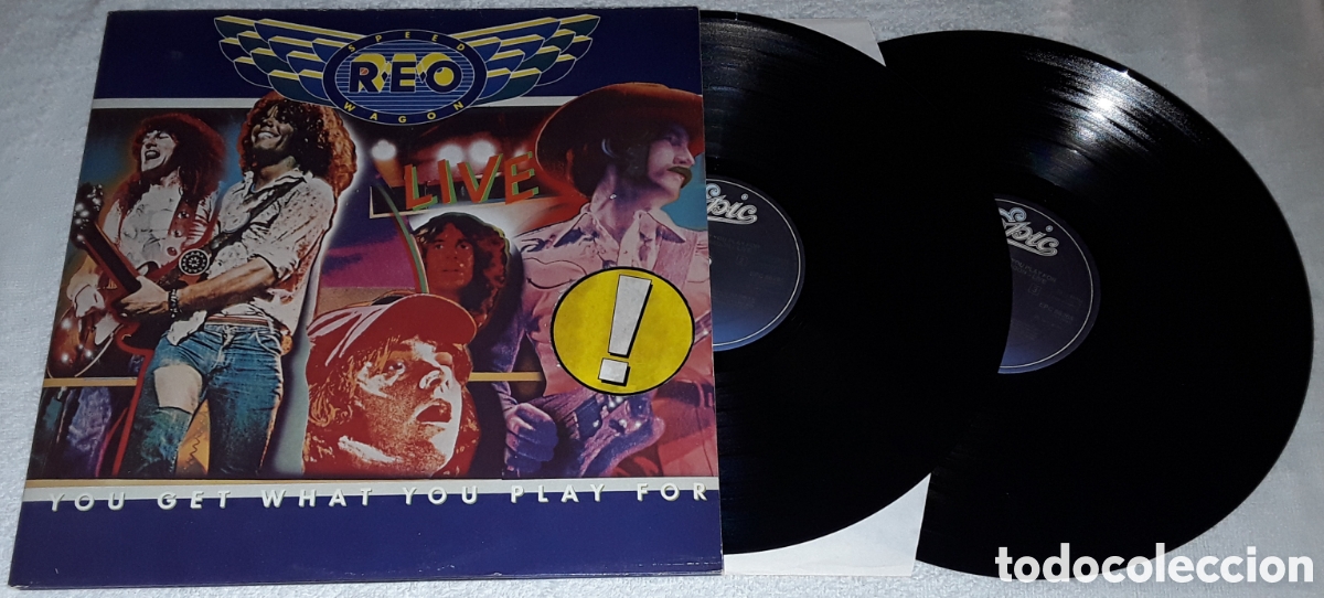 Discos de vinilo: 2LP - REO SPEEDWAGON - YOU GET WHAT YOU PLAY FOR - LIVE - GATEFOLD - MADE IN HOLLAND