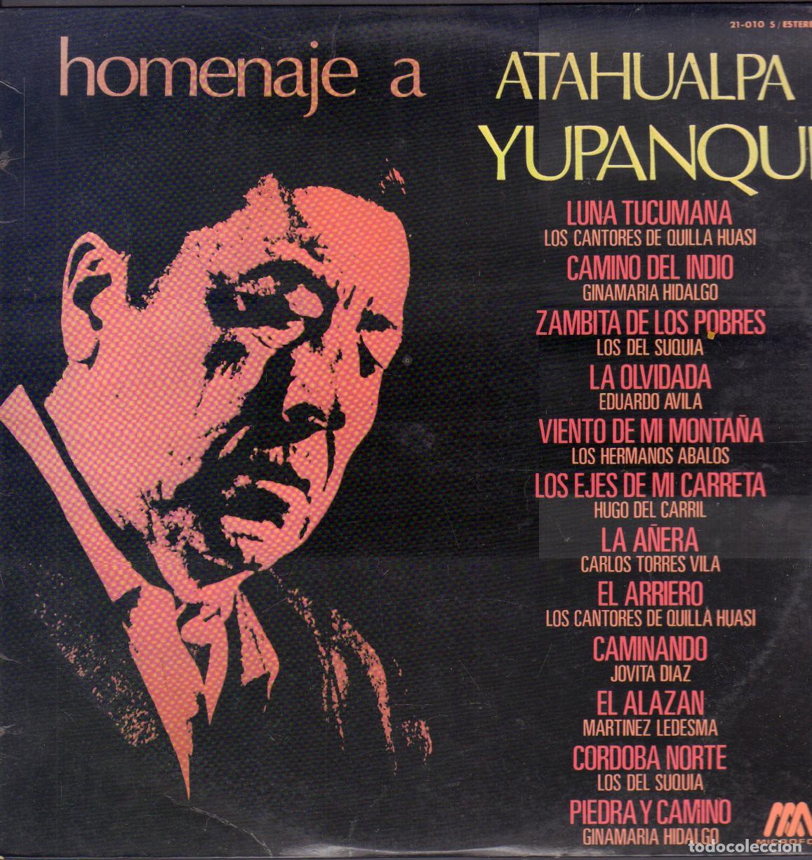 Discos de vinilo: HOMENAJE A &rdquo;ATAHUALPA YUPANQUI&rdquo; - LOS DEL SUQUIA, EDUARDO AVILA../ LP MICROFON 1977 RF-26369