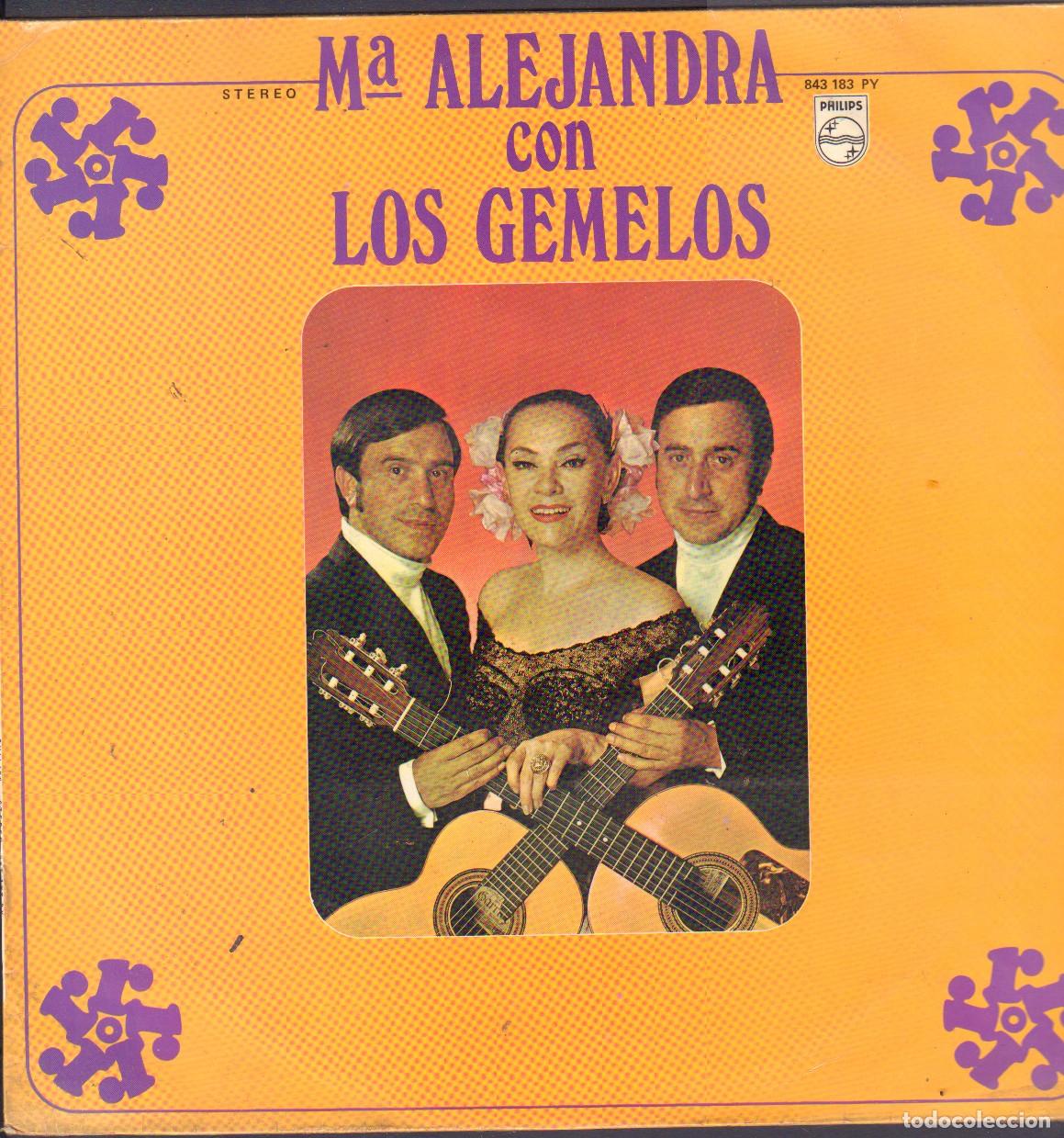 Discos de vinilo: M&ordf;. ALEJANDRA (CON LOS GEMELOS) - LLORONA, FRAY ESCOBA, MERCEDES.../ LP PHILIPS 1968 RF-26373