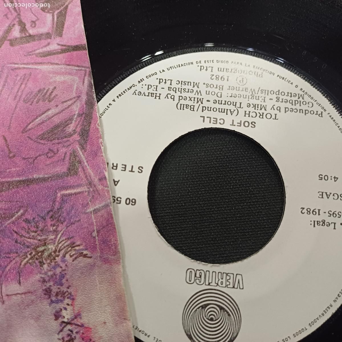 Discos de vinilo: SOFT CELL/TORCK-ANTORCHA/SINGLE. - Foto 2