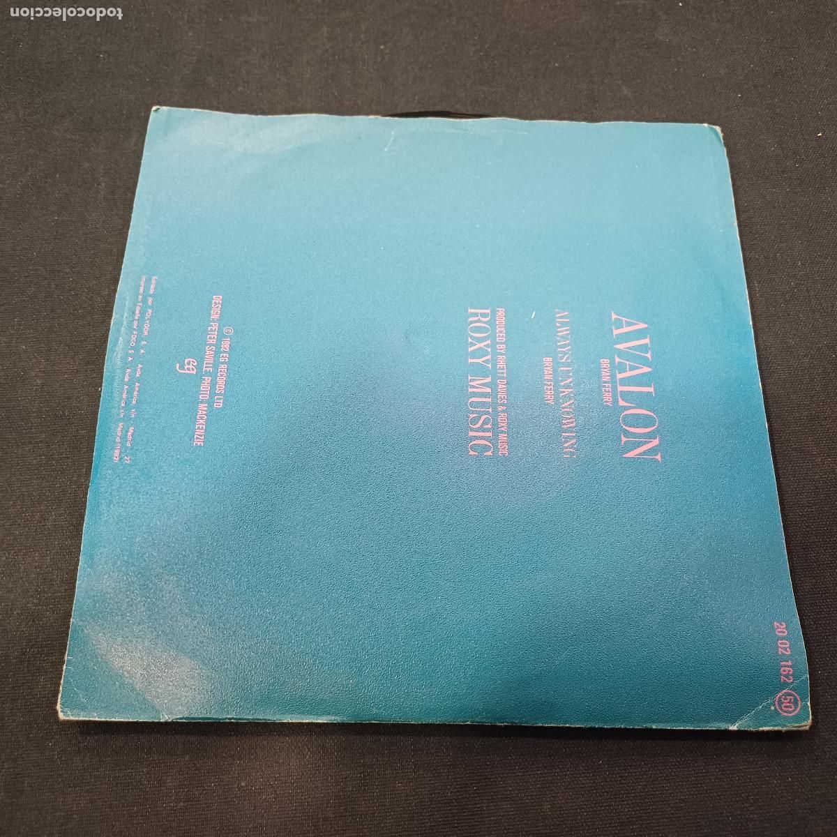 Discos de vinilo: ROXY MUSIC/AVALON/SINGLE. - Foto 3