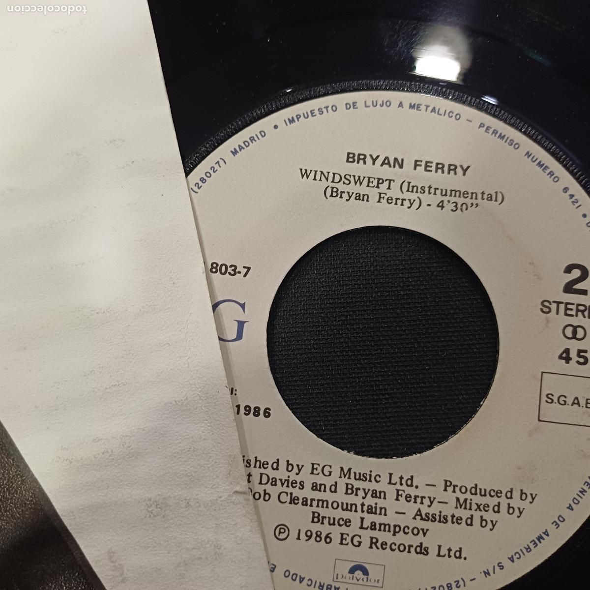 Discos de vinilo: BRYAN FERRY/IS YOUR LOVE STRONG ENOUGH/SINGLE. - Foto 2