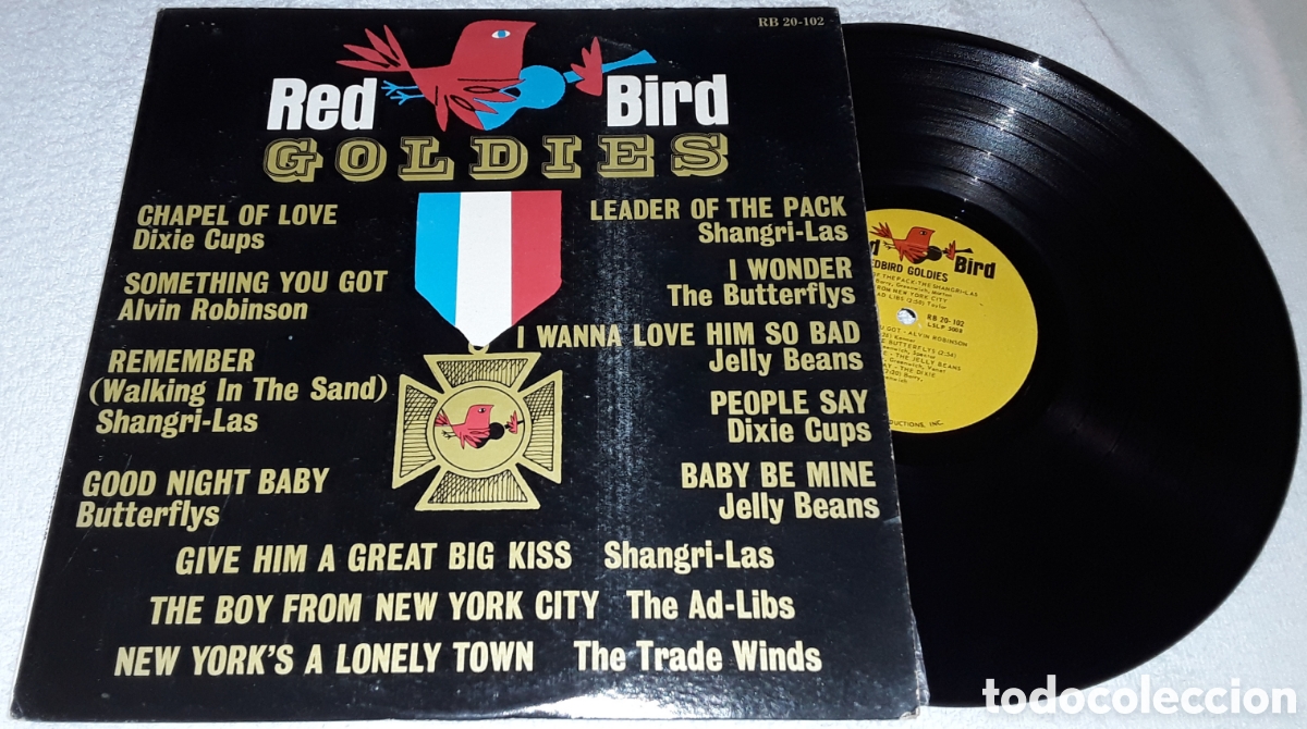 Discos de vinilo: LP- RED BIRD GOLDIES - MADE IN USA - SANGRI-LAS / THE BUTTERFLYS / JELLY BEANS / DIXIE CUPS /AD LIBS