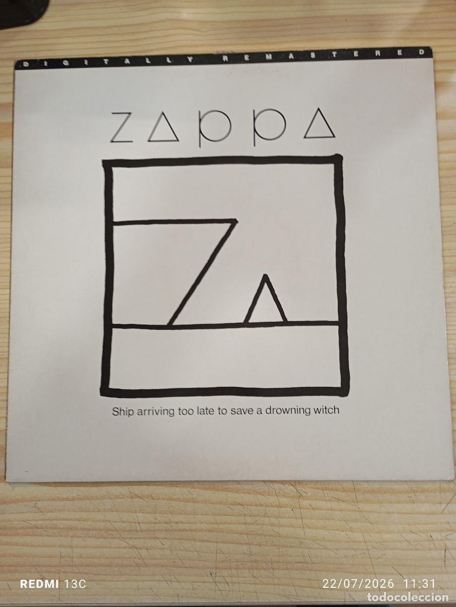 Discos de vinilo: Lp - Zappa &lrm;&ndash; Ship Arriving Too Late To Save A Drowning Witch - Uk Edition Remasterizada