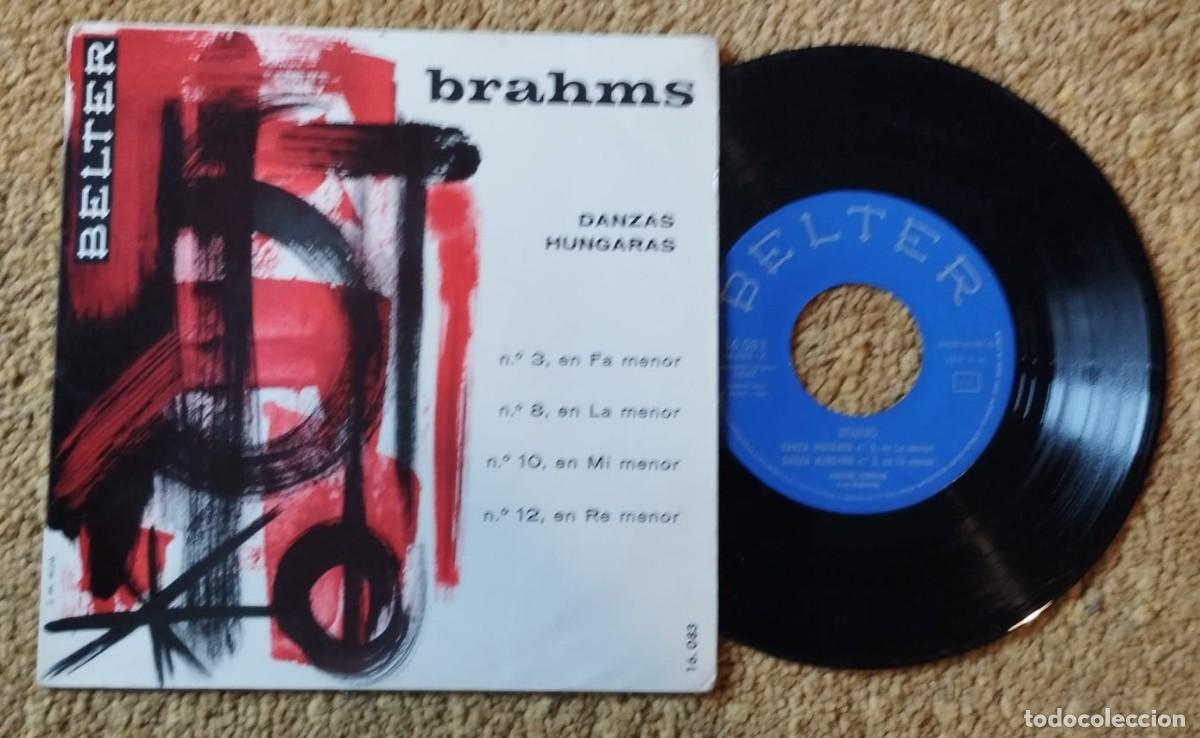 Discos de vinilo: SINGLE BRAHMS, N&ordm; 3 EN FA MENOR N&ordm; 8 EN LA MENOR N&ordm; 10 EN MI MENOR N&ordm; 12 EN RE MENOR BELTER, A&Ntilde;OS 60