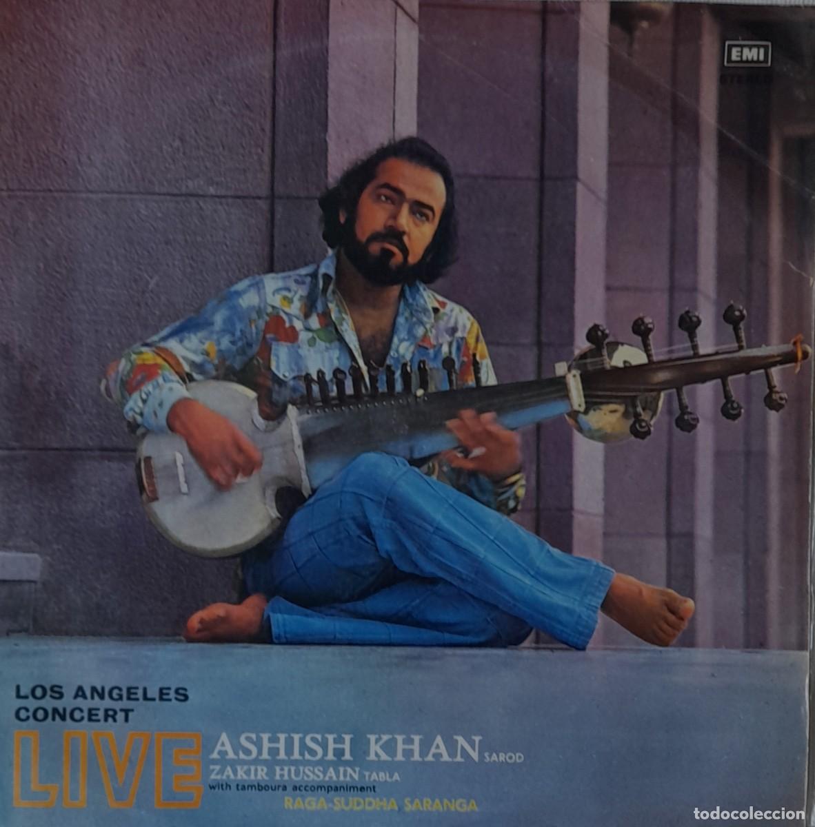 Discos de vinilo: Los Angeles concert. Ashish khan. LP EMI 1977