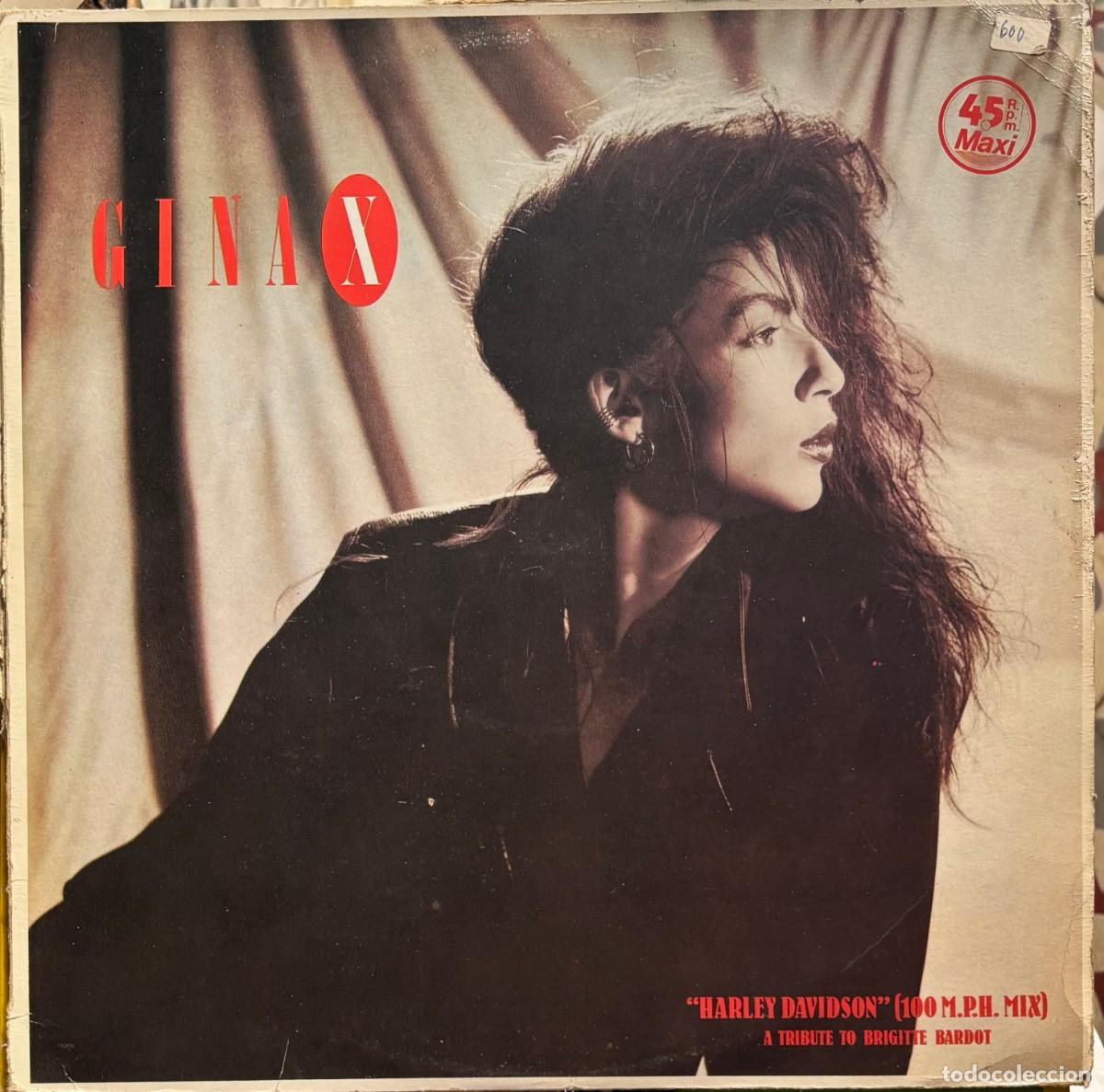 Discos de vinilo: LP MAXI SINGLE GINA X-HARLEY DAVIDSON (100 M.P.H. MIX). LP-SEXT-1348