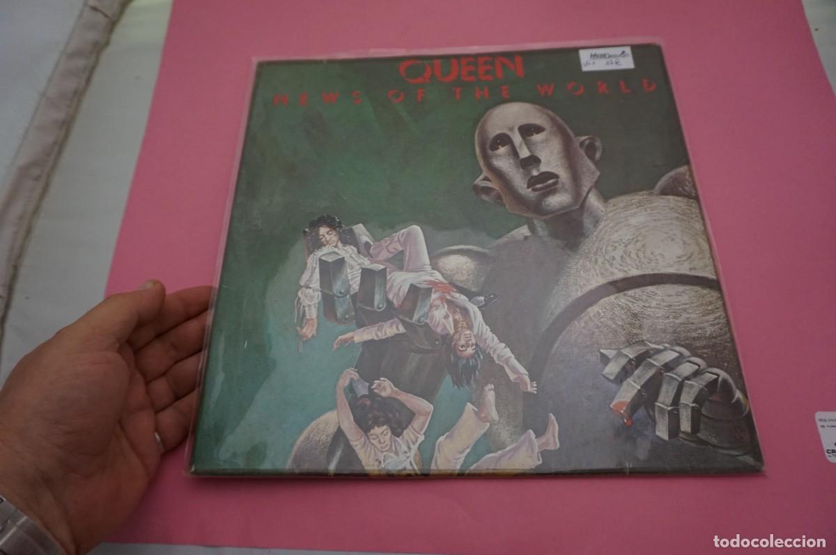 Discos de vinilo: LP - QUEEN - NEWS OF THE WORLD - DISCO EN BUEN ESTADO